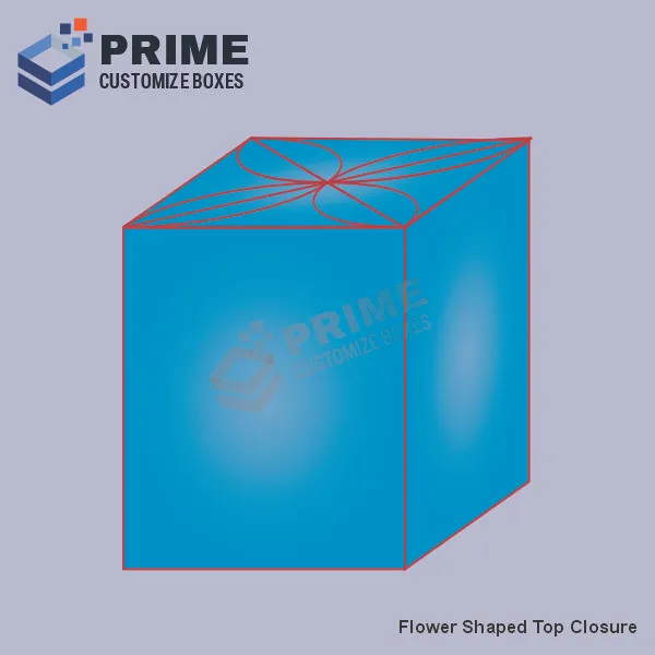 Flower Shaped Top Closure Boxes