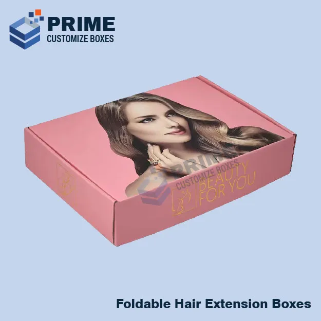 Custom Foldable Hair Extension Boxes