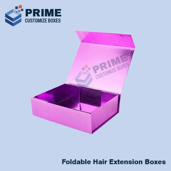 Custom Foldable Hair Extension Boxes 2