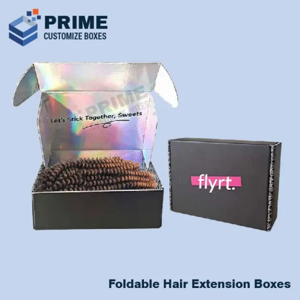 Custom Foldable Hair Extension Boxes 3
