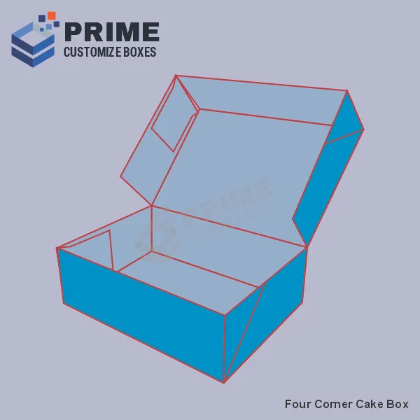 Four Corner Cake Box