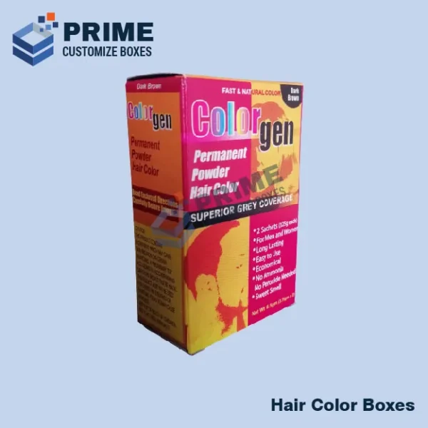Custom Hair Color Boxes