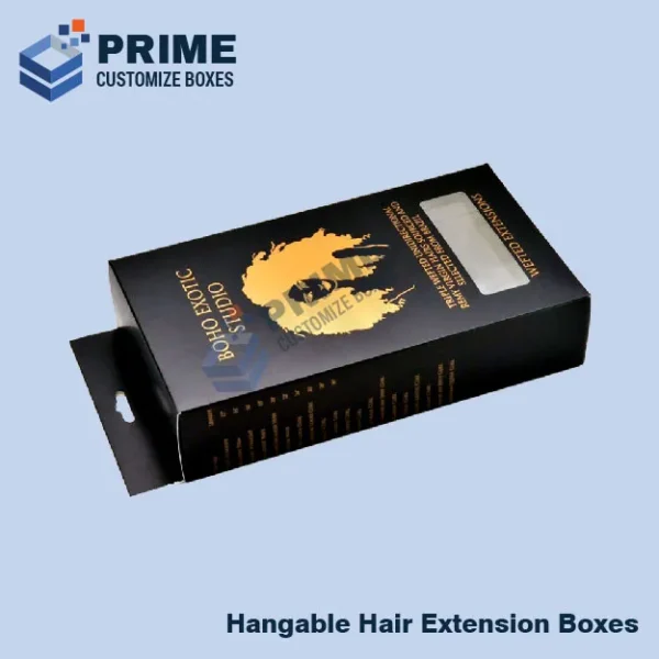 Custom Hangable Hair Extension Boxes