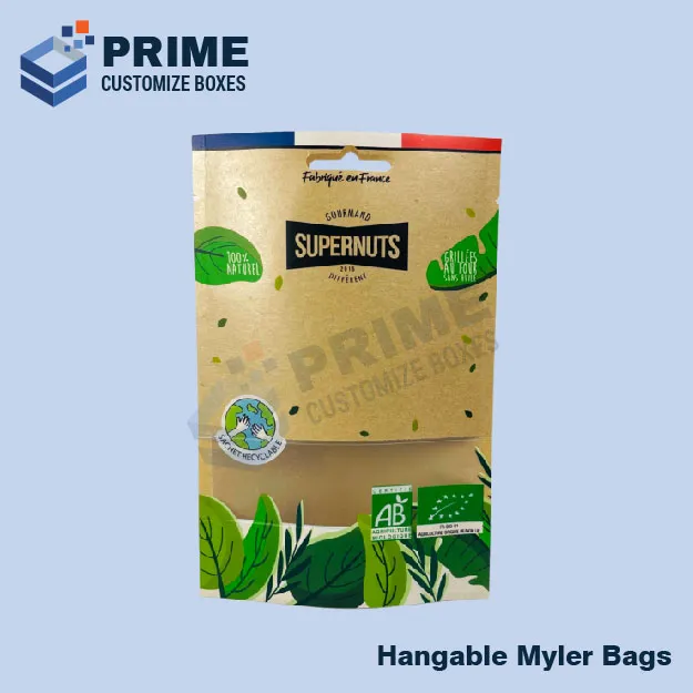 Custom Hangable Mylar Bags