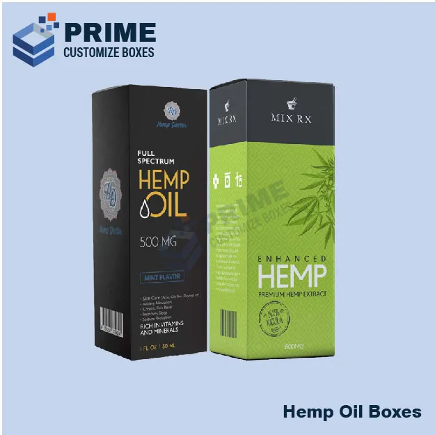 Custom Hemp Oil Boxes