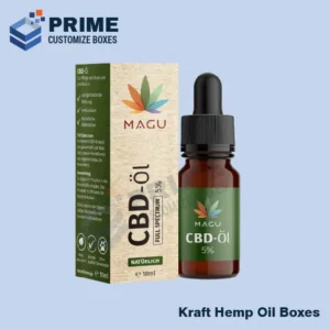 Custom Kraft Hemp Oil Boxes