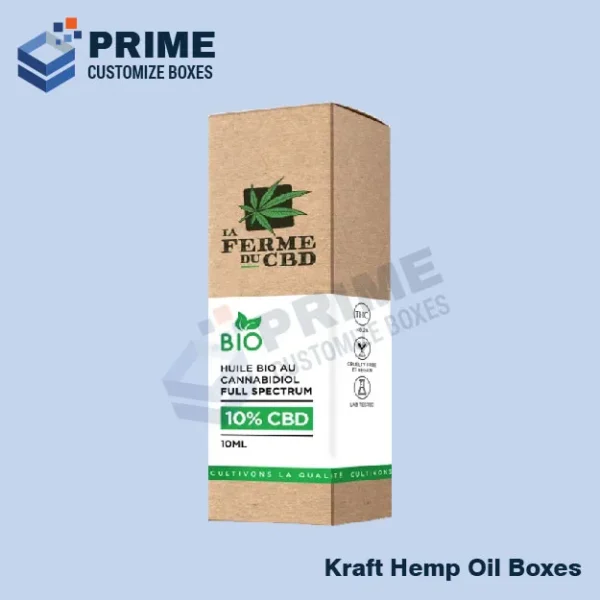 Custom Kraft Hemp Oil Boxes 3
