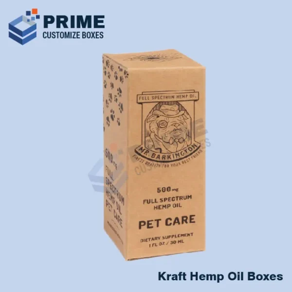 Custom Kraft Hemp Oil Boxes 4