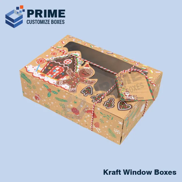 Custom Kraft Window Boxes