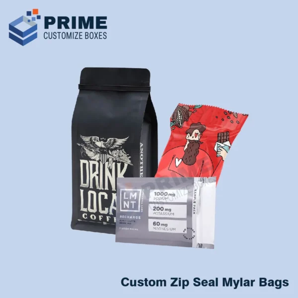 Custom Zip Seal Mylar Bags