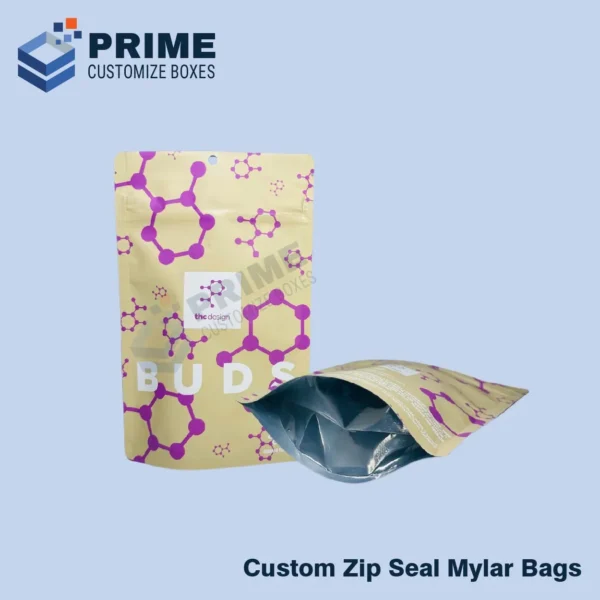 Custom Zip Seal Mylar Bags 4