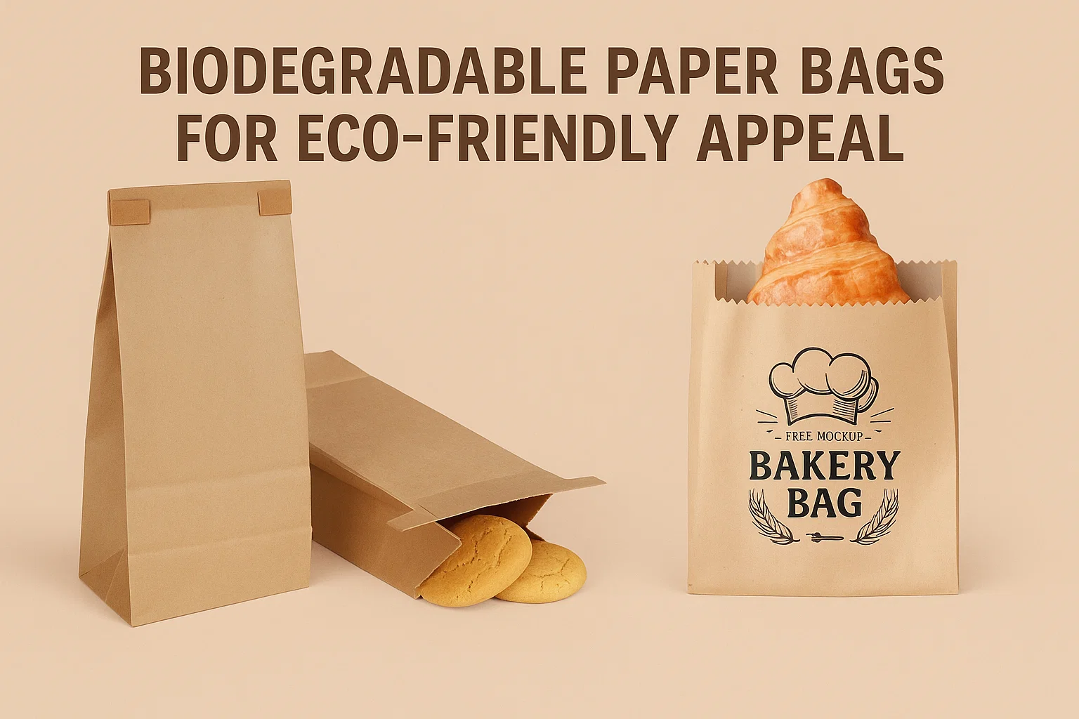 Biodegradable Paper Bags for Eco-Friendly Appeal