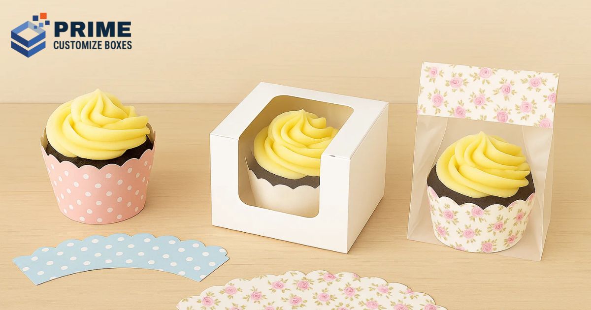 Cupcake Wrappers, Boxes, and Printable Bags