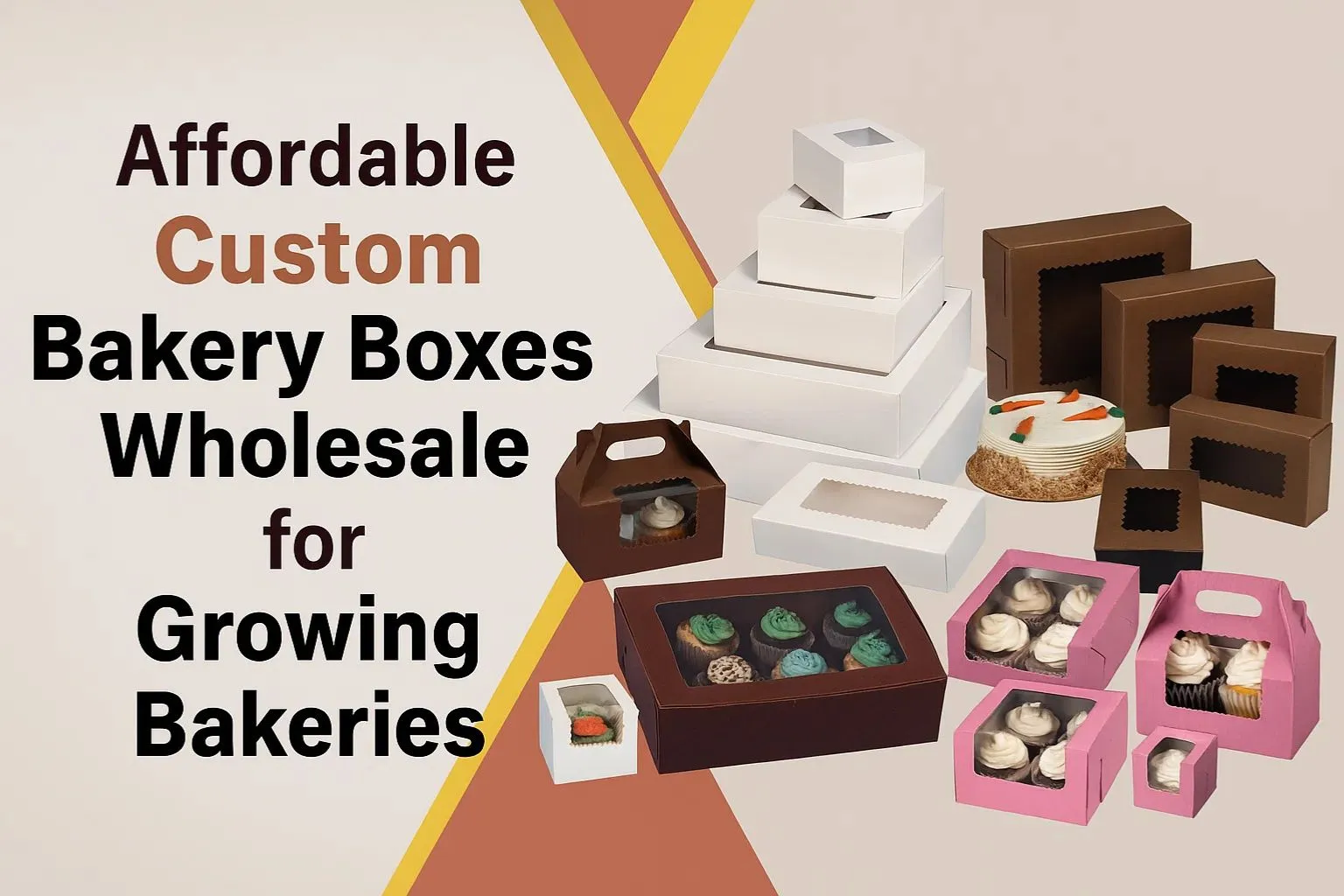 Affordable Custom Bakery Boxes Wholesale for Growing Bakeries